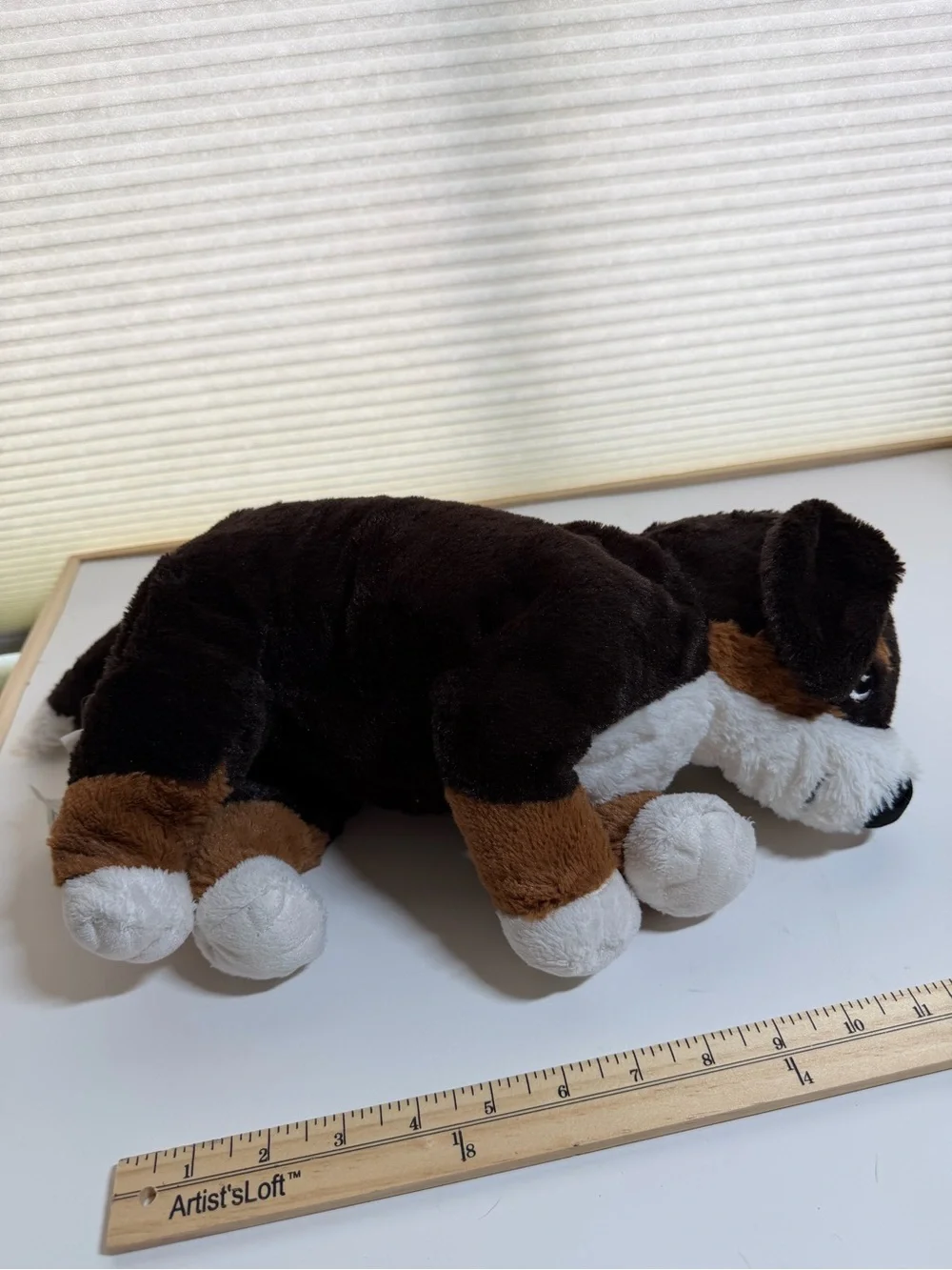 IKEA HOPPIG Bernese Mountain Dog Brown Black White Plush Puppy